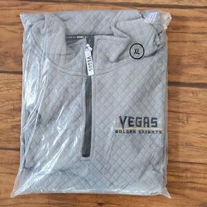 New in bag, quilted Vegas Golden Knights pullover jacket adult XL